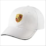 Porsche Baseball Cap with Crest White