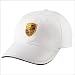 Porsche Baseball Cap with Crest White