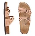 Birkis Moorea Peach Bloom Nubuck with Soft Footbed