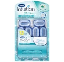 Schick intuition naturals sensitive care 12 cartridges plus a bonus handle