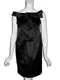DIANE VON FURSTENBERG Pia Bow Boat Neck Dress in Black