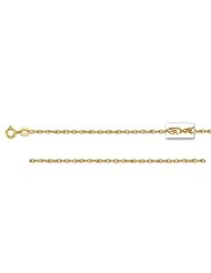 10K Solid Yellow Gold Lite Pendant Rope Chain Necklace 22"