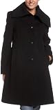 Larry Levine Women's Single Breasted Envelope Collar Walker