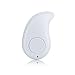 Mini Wireless Invisible Bluetooth Earphone, Smallest Wireless Headphone Earbuds Headset with In-ear Mic for Most Bluetooth Smartphones iPhone 6 Samsung S6 Edge Xiaomi Sony Lenovo HTC LG Moto (White)