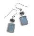 Chalcedony and Blue Topaz French Wire Earrings