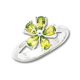 Sterling Silver Peridot Ring