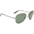 Spy Parker Sunglasses - Spy Optic Metal Series Casual Eyewear - Silver/Grey Green