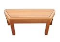 10' Western Red Cedar Gazebo Bench with Exterior Stain Finish for 10' Hexagon Gazebo By Cedar Delite