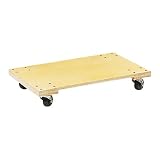 Dolly, Hardwood, 990 Lb Cap, 24x36x6, Natural