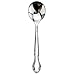 New Star Foodservice 1029529 Rose Pattern, 18/0 Stainless Steel, Bouillon Spoon, 6.1-Inch, Set of 12