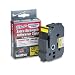 Brother 1 Inch x 26.2 Feet Black on Yellow for P-Touch (TZS651).