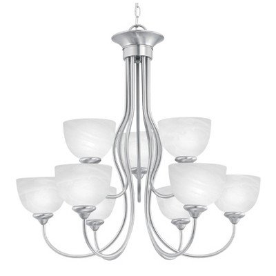 Tahoe 9 Light Chandelier Finish: Brushed Nickel - Energy Star On Sale