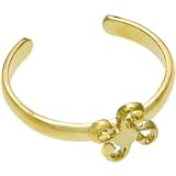 Solid 10KT Yellow Gold TRIBAL SUN Toe Ring