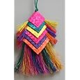 Planet Pleasures Parrot Pinatas Bird Bells Large 12in Natural Bird Toy