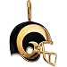 14K Yellow Gold St. Louis Rams Helmet Pendant W/Enamel