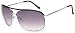 Steve Madden Men's S089 Aviator Sunglasses,Silver-Onyx  Frame/Gradient Smoke Lens,one size