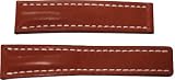 NEW BREITLING 22/20 BROWN LEATHER STRAP
