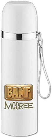 Custom High-quality Stainless Steel Insulation Cup OW Mccree OverMccree Watch Video Game Character Logo Vacuum Cup For Outdoor Sports White 14.5oz/350ml