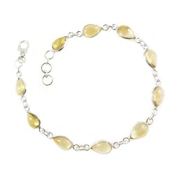 Sterling Silver Bracelet Jewelry Indian Handmade 8 inches