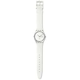Swatch Unisex CORE COLLECTION GK733 White Plastic Quartz Watch with White Dial