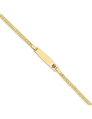 14k Yellow Gold 8in Medical Jewelry Bracelet. Metal Wt- 4.9g