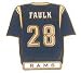 St. Louis Rams Marshall Faulk Player Pin