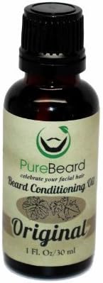 PureBeard Conditioning Oil for Beard - The Original, 30ml/1 fl. oz with Kent 81T Beard Comb by PureBeard