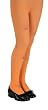 Girls Orange Glitter Spider Print Tights
