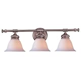 Crystorama 693-SN Bathroom Lights 26 3 Light Vanity Light in Satin Nickel
