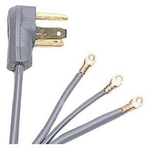 PETRA 90-1024 3-Wire Dryer Cord, 6-Foot, 30A