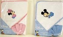 Mickey Mouse & Mini Mouse Hooded Towel and Washcloth Set - Pink