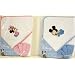 Mickey Mouse & Mini Mouse Hooded Towel and Washcloth Set - Blue