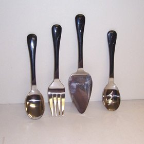 Fiesta - Black Flatware Hostess Set 4 Piece by Fiestaware