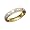 Platinum & 18K Men's Engraved Wedding Band Size:10