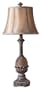 Decorative Buffet Lamp with Aged Black Finish