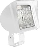 RAB Lighting Flex Flood XL FXLH400TQTW White HID Floodlight 400W Metal Halide quad tap Trunnion Mount