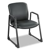 Uber Series Big/Tall Guest Chair, Vinyl, Black