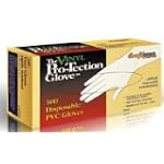 Disposable Vinyl Gloves Pre Powdered, Size Large
