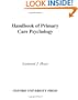 Handbook of Primary Care Psychology