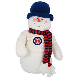 Chicago Cubs Team Snowman