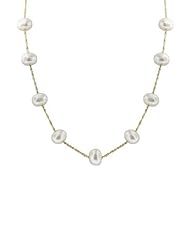 Effy Jewlery 14K Yellow Gold Fresh Water Pearl 18" Necklace