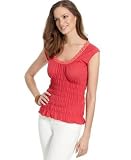 DKNY Jeans - DKNY Jeans Bead-Detail Shirred Top