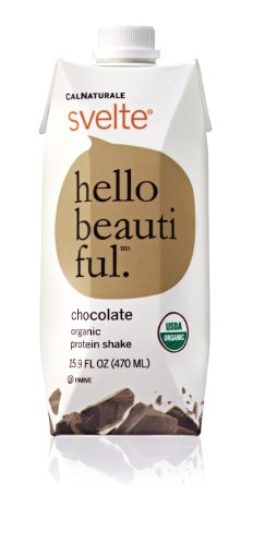 CalNaturale Svelte Sustained Energy Protein Drink, Chocolate, 15.9-Ounce Aseptic Boxes (Pack of 12)