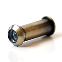 BOLTON 160 Degree Solid Brass Door Views In Bright Brass Finish