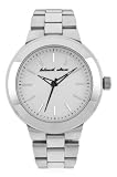 Black Dice Men's Premier Oversized Solid Stainless Steel Analogue Watch BD 059 02 With Silver Dial and Stainless Steel Bracelet And Case