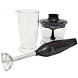 Wahl Hand Blender & Mini Chopper Attachment  300W 2 Speed Black ZX679