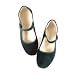 Samt-Ballerina CHINA FLAT dunkelgrün