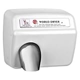 Dxa5-974 Automatic Hand Dryer - White Steel - By World Dryer, 115 Volt, Touchless, Durable for Commercial Restrooms