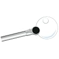 BRESSER Lupe LED Leselupe 2,5x/4x 90mm, randlos