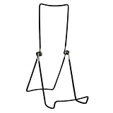Gibson Holders 6AC 3-Wire Display Stand with Deep Edge, Black, 4-Pack